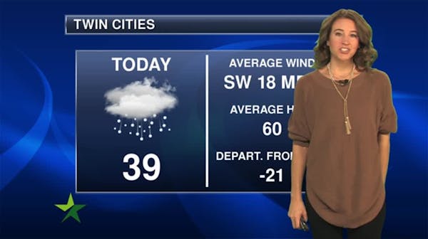 Morning forecast: Windy with mixed rain, snow