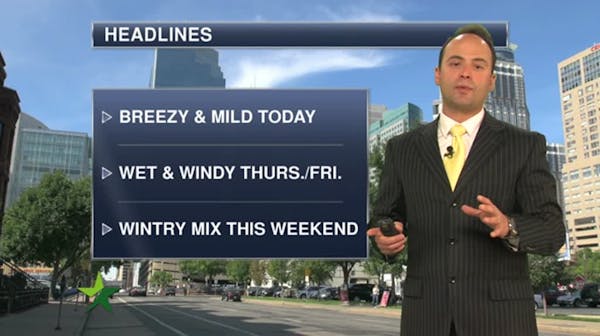 Morning forecast: Sunny, warm and windy; high 71