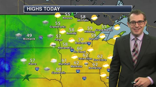 Evening forecast: Cloudy, then showers likely