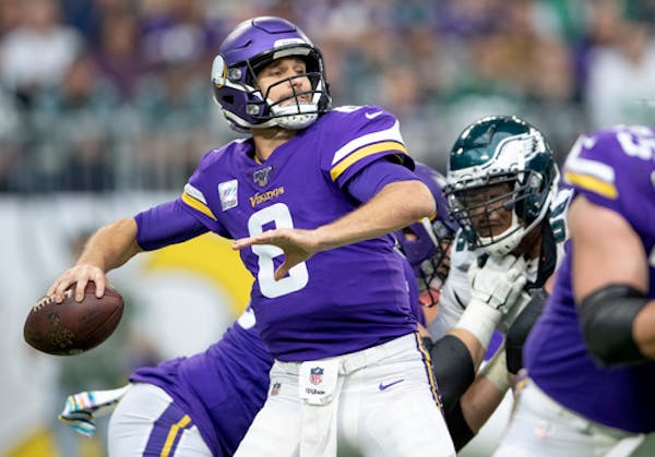 Pass protection set up Cousins for big plays throughout win over Eagles