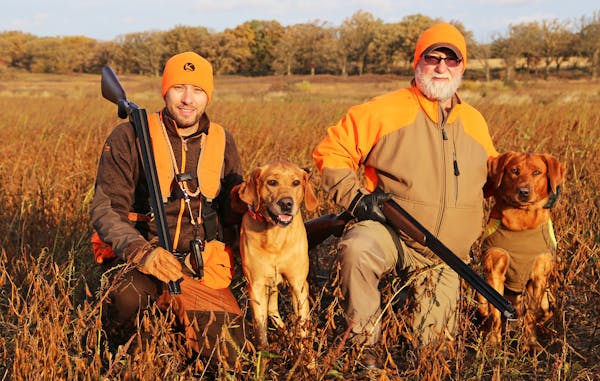 logan Hinners (left), 32, Wyoming, Minn.
Years hunted pheasants: 20 Dog: Aspen
States hunted: Minnesota, Iowa, Wisconsin, Nebraska, Kansas, Colorado, 