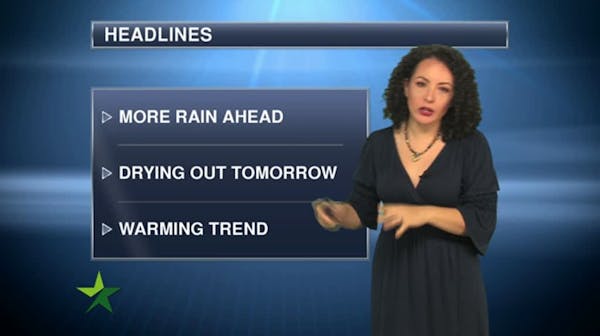 Forecast: More showers likely; high 46
