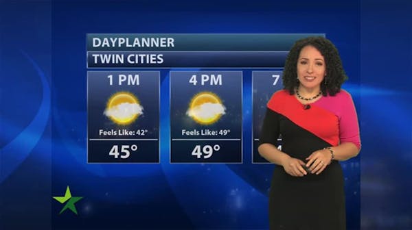 Afternoon forecast: Mostly sunny, cool; high 50