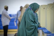 Safiya Ali voted at the Brian Coyle Community Center in 2018. Which voters turn out could determine the 2020 election.