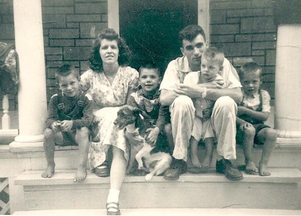 a family devastated The Klein family in 1950 on their north Minneapolis porch: From the left, Kenneth Jr., Betty, Gordon, Kenneth, Danny and David. Th