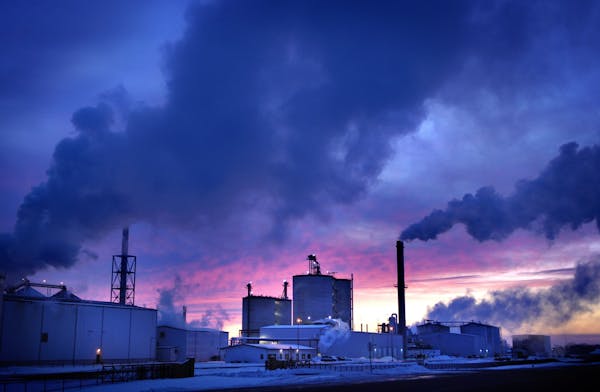 The Heartland Corn Products ethanol plant in Winthrop is shown in a 2007 file photo, (Staff photo by Glen Stubbe, gstubbe@startribune.com) ORG XMIT: M