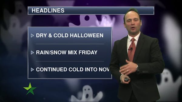 Afternoon forecast: A chilly but dry Halloween; high 37