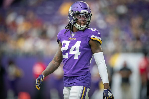 Cornerback Holton Hill played during the preseason for the Vikings before serving his eight-game NFL suspension.