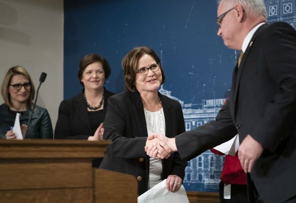 File photo: Nora Slawik was named chair of the Metropolitan Council by Governor Tim Walz at the State Capitol in St. Paul on December 18, 2018. She an
