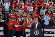 President Donald Trump addressed an enthusiastic crowd at a campaign rally this month at Target Center in Minneapolis.