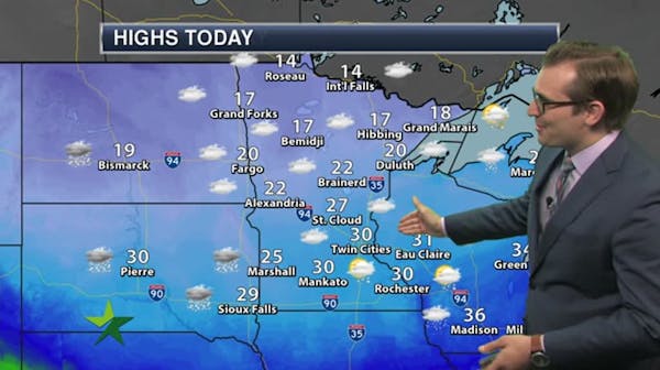 Evening forecast: Scattered flurries, low 11.