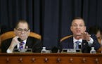 House Judiciary Committee Chairman Rep. Jerrold Nadler, D-N.Y., and ranking member Rep. Doug Collins, R-Ga., during Wednesday's impeachment hearing.