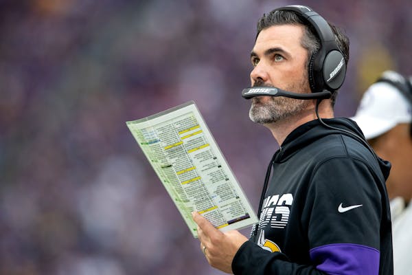 Vikings offensive coordinator Kevin Stefanski had his best game Sunday in confounding the Eagles defense.