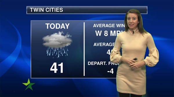 Forecast: Low of 27; considerable cloudiness ahead of a cooldown