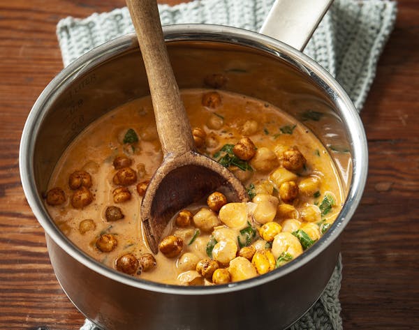 Simple dishes like Curried Coconut Chickpea Stew are great when you're in a hurry.