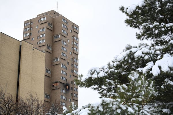 The high rise at 630 Cedar Avenue where an early morning fire left five dead.