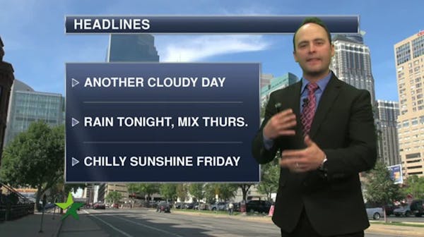 Morning forecast: Cloudy, high 43