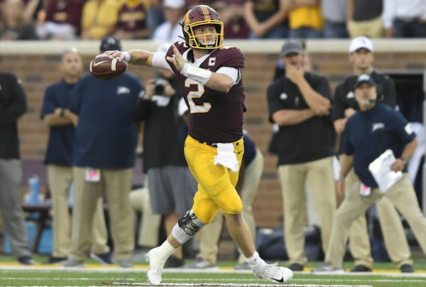 Gophers quarterback Tanner Morgan has completed 101 of 152 passes this year with three interceptions but still says there's room to improve.