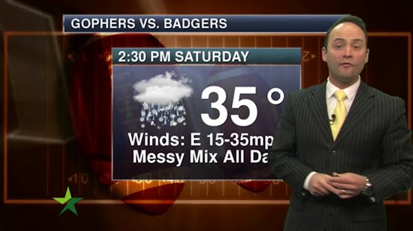 Morning forecast: Cloudy with wintry mix later