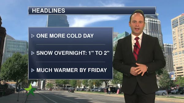 Morning forecast: One more cold day, high 6 above