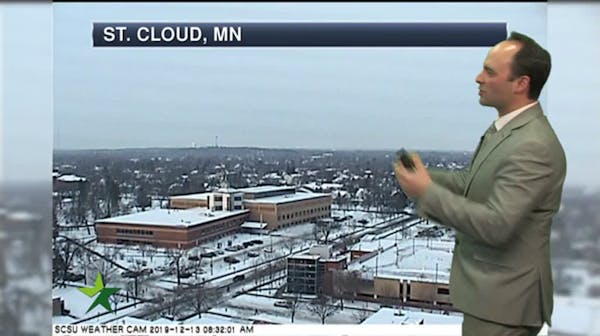 Afternoon forecast: 20, coating of snow midday and patchy freezing drizzle; cold on the way