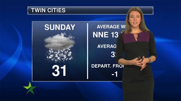 Evening forecast: Low of 30; breezy with periods of wet snow