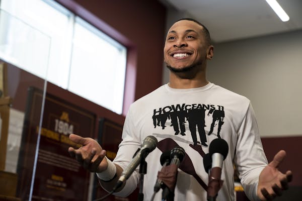 Gophers safety Antoine Winfield Jr. addressed the media Friday at the Athletes Village.
