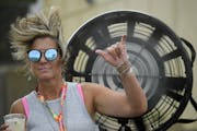 July 19, 2019 Suzie Dahl cooled off at the Summer Jam Festival on hottest day of the year.