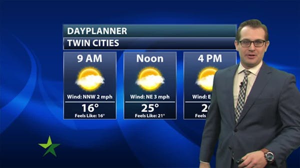 Morning forecast: The warmup begins; mostly sunny, high 27