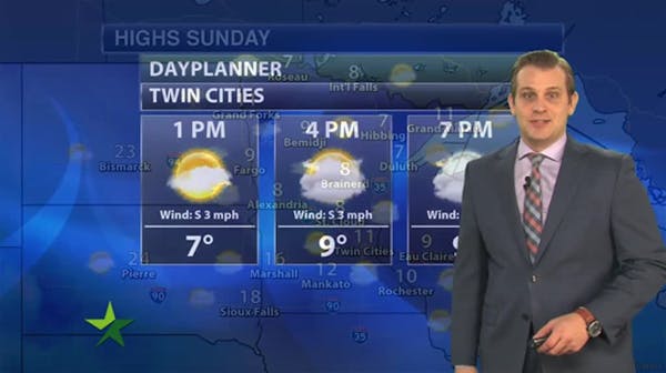 Afternoon forecast: Mostly cloudy and chilly, high 11