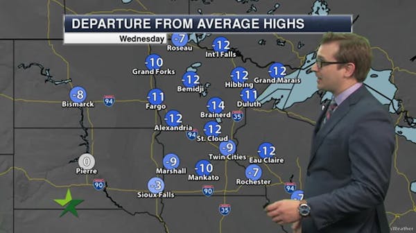 Morning forecast: Mostly sunny and cold, high 14