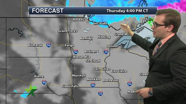 Afternoon forecast: 34 and dry; potential travel trouble this weekend