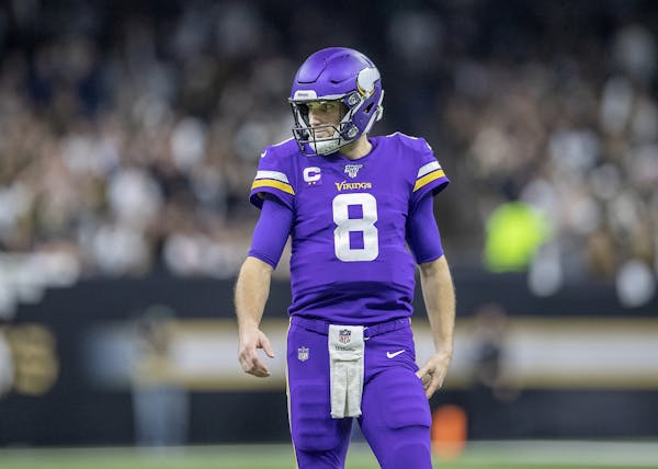 Vikings quarterback Kirk Cousins looked over the field during the second quarter of Sunday's game at New Orleans.“It’s a tough environment, but yo
