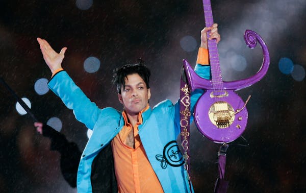 In this Feb. 4, 2007 file photo, Prince performs during halftime of the Super Bowl XLI football game in Miami. Minnesota court records show a wrongful