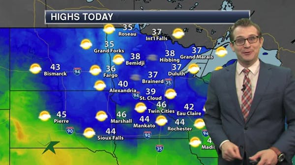 Evening forecast: Mostly cloudy, then patchy freezing fog