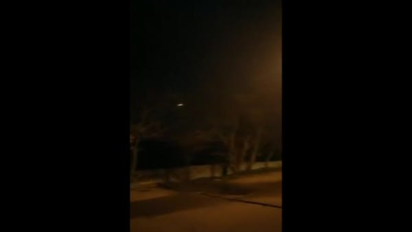 Video said to show plane on fire over Iran