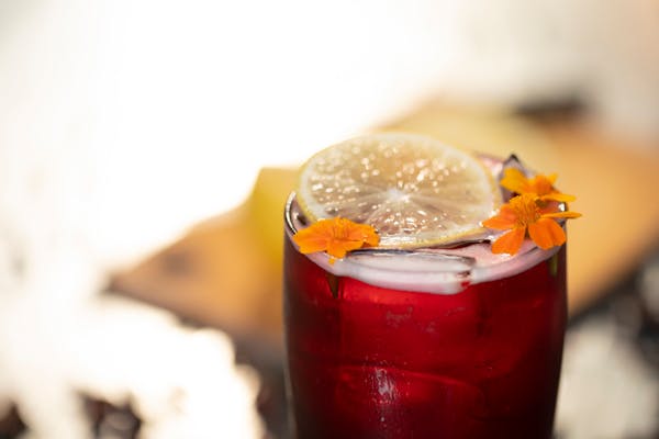 A hibiscus mocktail by Spoon and Stable in Minneapolis.