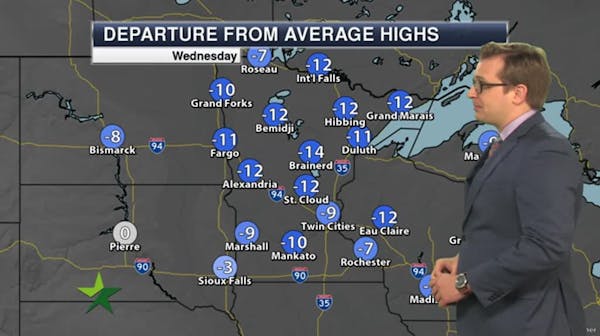Afternoon forecast: Mostly sunny and cold, high 14
