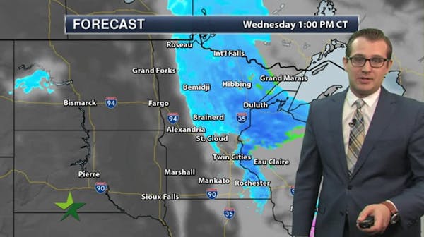 Forecast: Low of minus-8, with bitter cold moving in