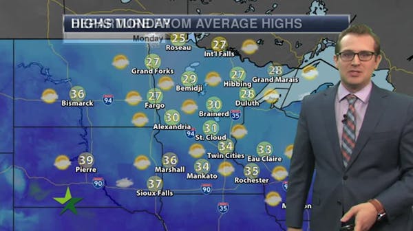 Afternoon forecast: Increasing clouds, high 34