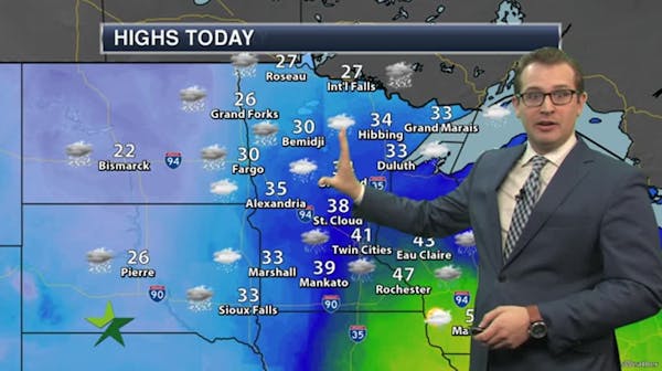 Afternoon forecast: A warm but drizzly Sunday; high 41