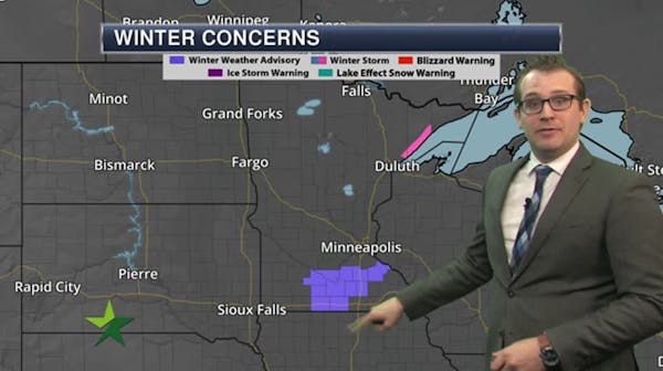Afternoon forecast: Snow moving in; high 22