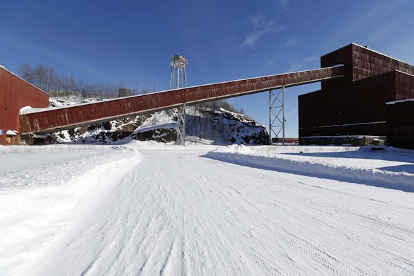 This Feb. 10, 2016 file photo shows a former iron ore processing plant near Hoyt Lakes, Minn., that would become part of a proposed PolyMet copper-nic