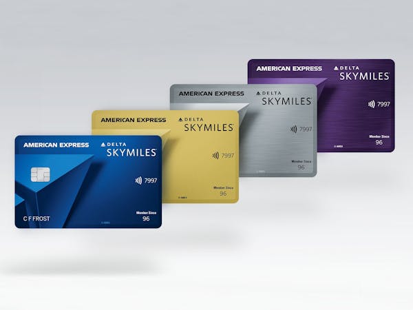 Delta’s credit cards with American Express have a new look, and the platinum and reserve cards are made of metal.
