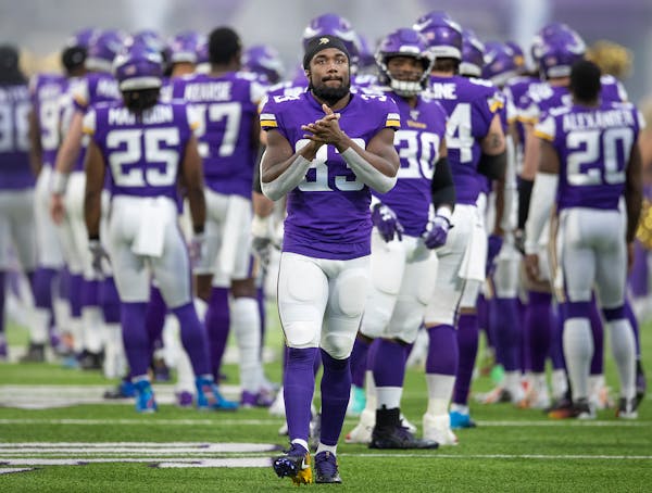 Vikings running back Dalvin Cook led a flock of teammates prior to the Dec. 8 game vs. Detroit.