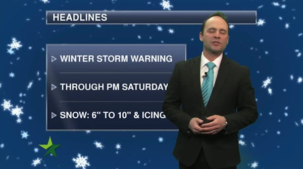 Winter storm: Heavy snow starting this afternoon, cold on the way