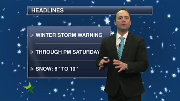 Storm forecast: Heavy snow starting early afternoon