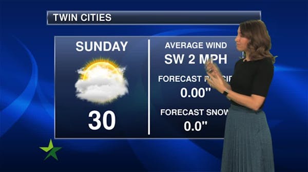 Evening forecast: Low of 17, with plenty of clouds this weekend