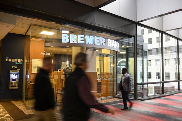 The Bremer Bank branch at the IDS Center in November.
