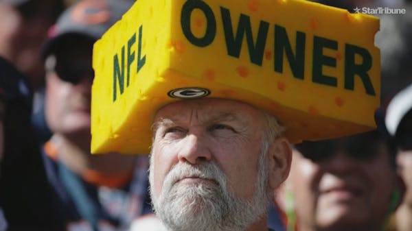 Foam cheesehead is hot when Packers do well